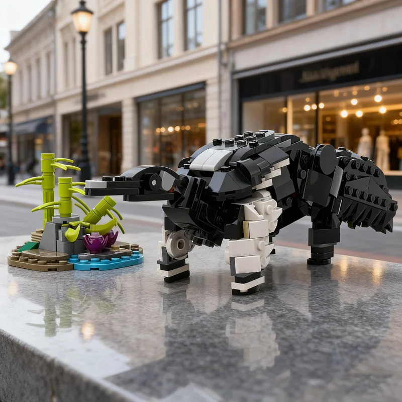 626 elementów MOC Gigantyczny Jeż Żyłkowy Myrmecophaga Tridactyla Harry Model Klocki Konstrukcyjne Architektura Zabawka Pomysł na Prezent Świąteczny Klocki