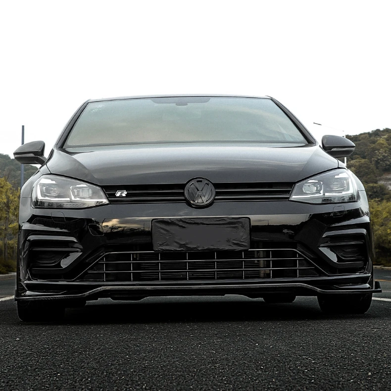 Front Lip Bumper Side Splitter Canrds Custom Body Kit For VW Golf 7 7.5 MK7 7.5 GTI GTD R R-LINE 2014-2019 Gloss Black Body Kits