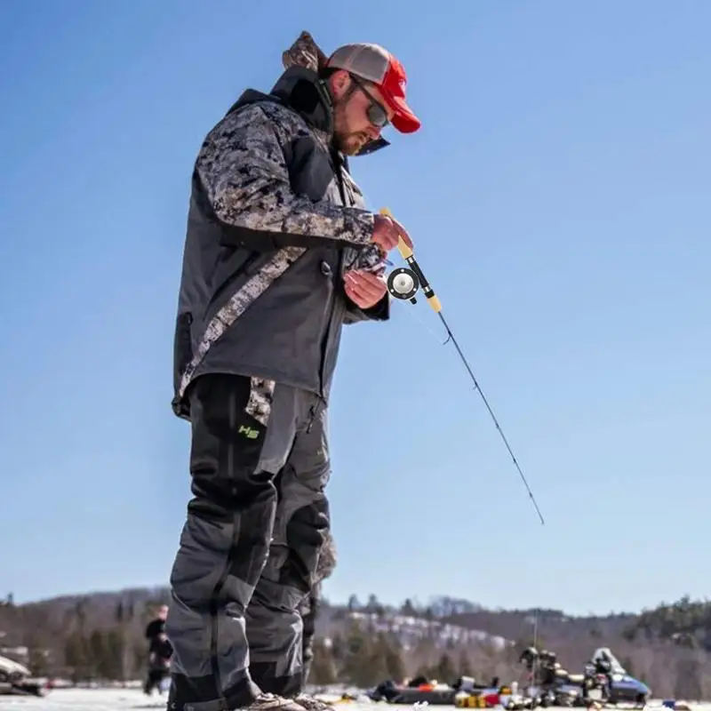 Ice Fishing Rod And Reel Telescopic Fishing Pole Winter Ice Fishing Gear Winter Fishing Rod Ice Fishing Combos For Trout Walleye