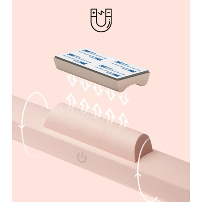 Wireless LED Wall Reading Light Stick On Bunk Dimmable Contact Lights Headboard Adhesive Lamp For Makeup Mirror