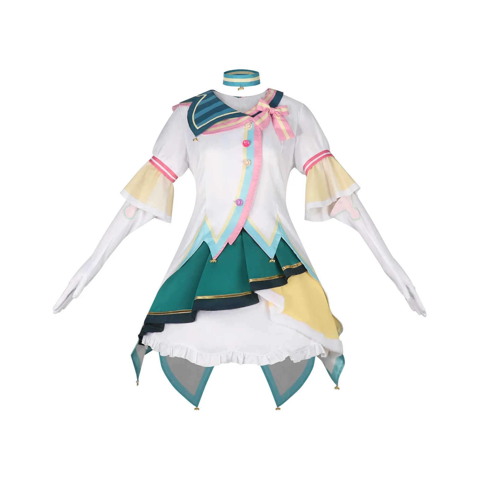 Kusanagi Nene 3rd Anniversary Cosplay-Kleid Project SEKAI Colorful Stage PJSK Idol Bühnenkostüm Mehrschichtiger Rüschenrock Full G