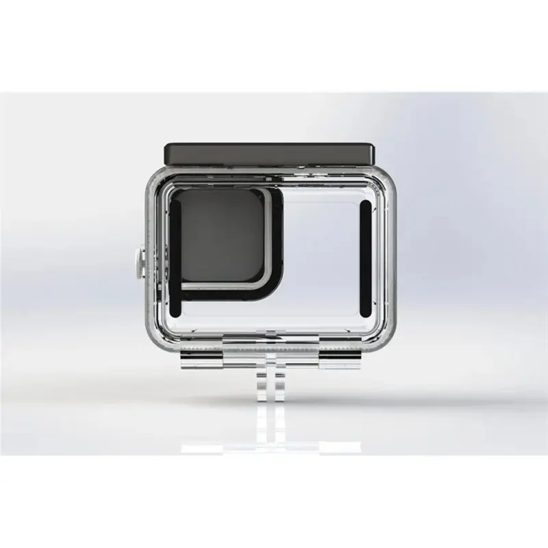 رائعة لـ Gopro 9 10 11 12 13 حافظة مضادة للماء للغوص 45 متر واقي حماية جبل شل لـ Gopro Hero 13 أسود