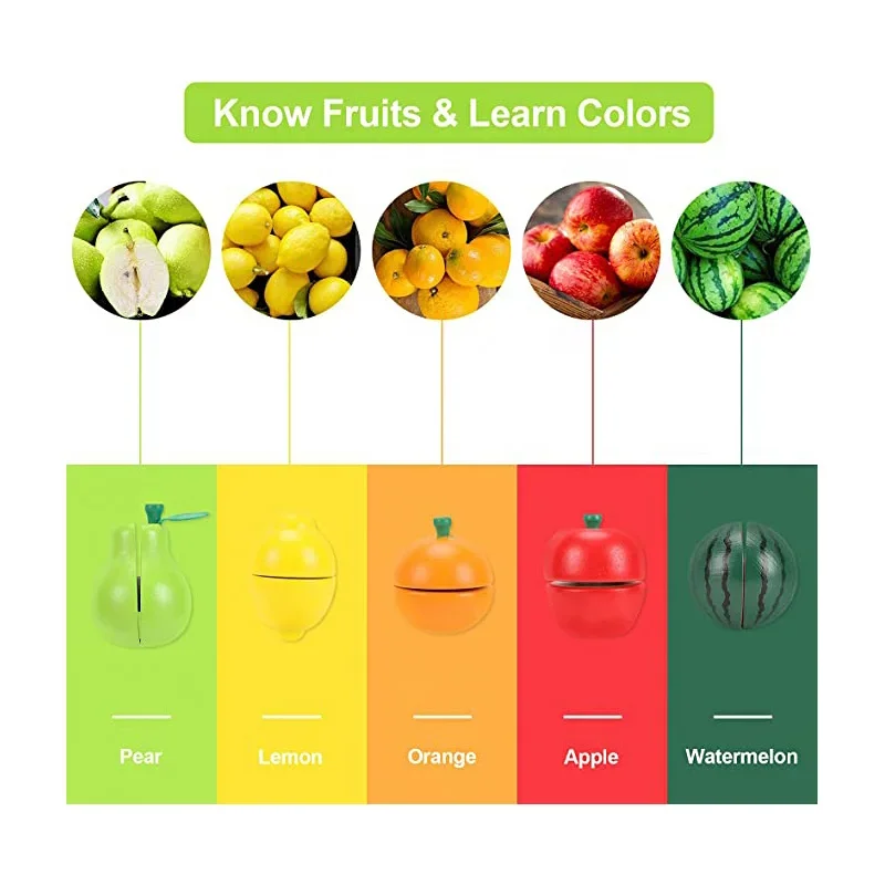 Divertido juego de juguetes pequeños para niños, cocina cortada, frutas y verduras frescas, comida de imitación, aprendizaje, juguetes educativos para edades tempranas