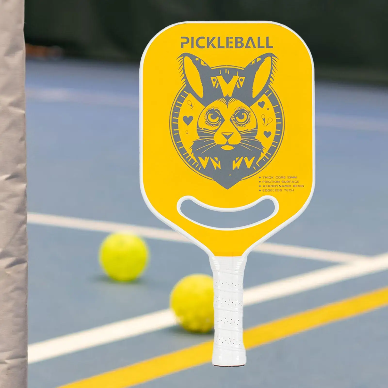 Carbon Fiber Pickleball Paddle with Comfort Grip 16mm Honeycomb Core for Balance