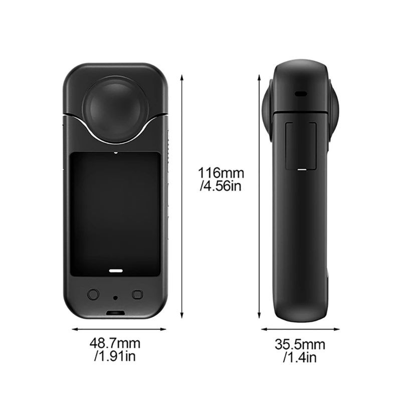 สําหรับ Insta360 X3 ซิลิโคนกรณีอุปกรณ์เสริมสําหรับกล้อง Action ชุด Body Full รอบฝาครอบป้องกันเลนส์ป้องกันรอยขีดข่วน