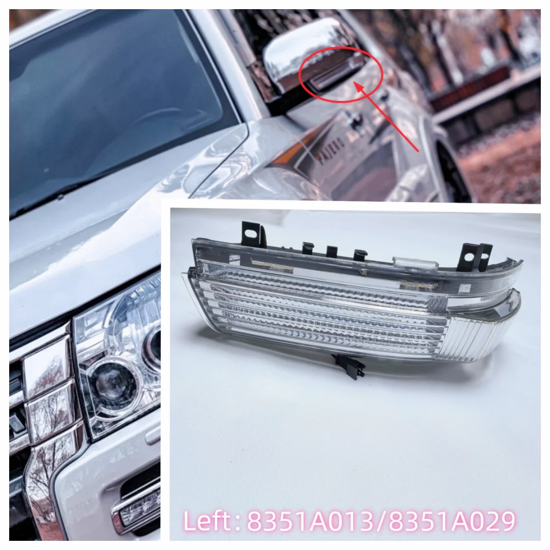 1PCS Rearview Mirror Side Rear View Mirror Light Turn Signal Lamp Fit For Pajero Montero Shogun V73W V87W V93W V97W 8351A029