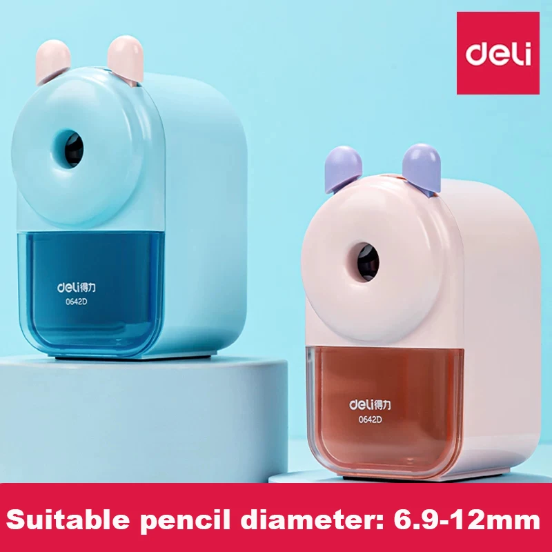 Deli Cute Pencil Sharpener Pencil Cutter Office Home School Table Sharperners Stationery Supplies Large Caliber