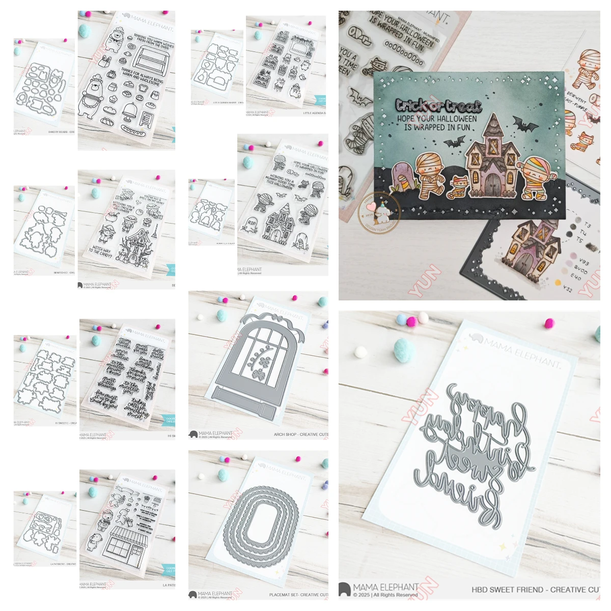 جديد قطع معدنية يموت Stamps سكرابوكينغ DIY بها بنفسك اليدوية بطاقات النقش مسحور مرحبا Sweetie جدول أعمال صغير مخبز قوس متجر يموت
