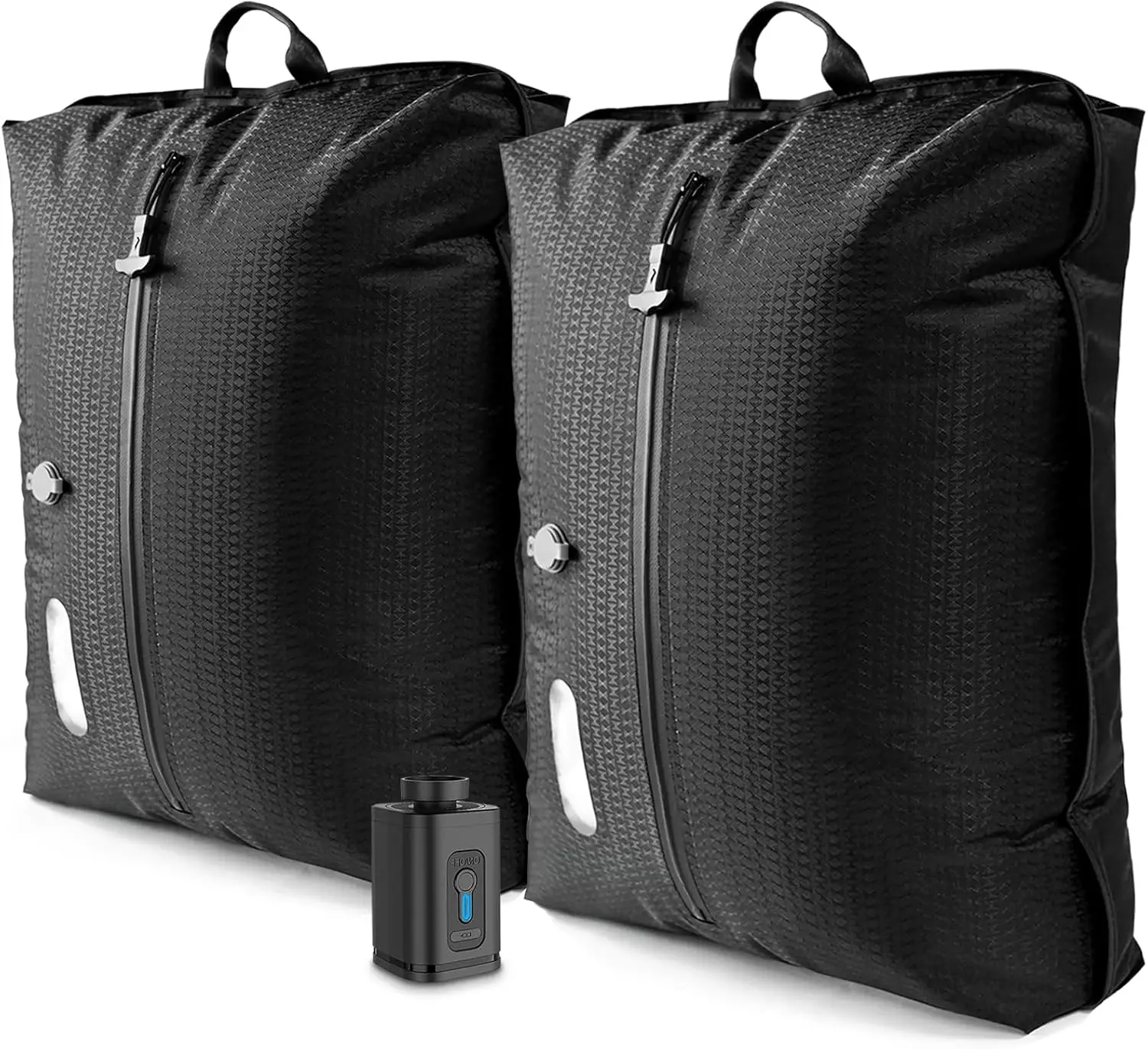 

Electric Wireless Vacuum Travel Bags with Pump, Double Layer Seal for Clothing, IP67 Waterproof (2PC+Pump)