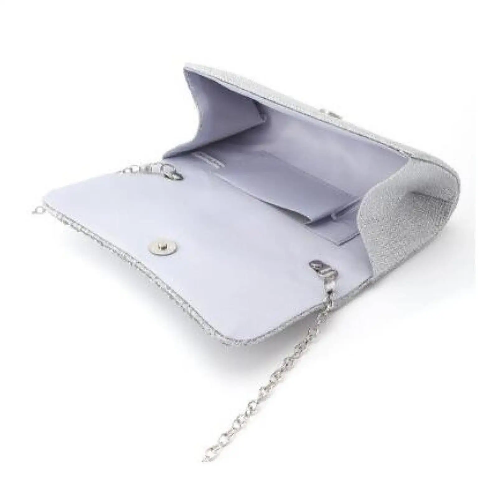 حقيبة يد للسيدات بمقبض لامع وحقيبة كروس خفيفة الوزن مزخرفة