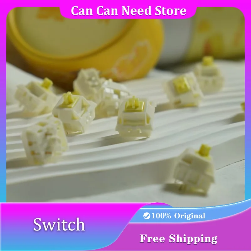 

BlackCat Studio Half-cooked Cheese Switch Cross Axis HIFI Mechanical Keyboard Switch Customization Hot Swap Keyboard Accessories