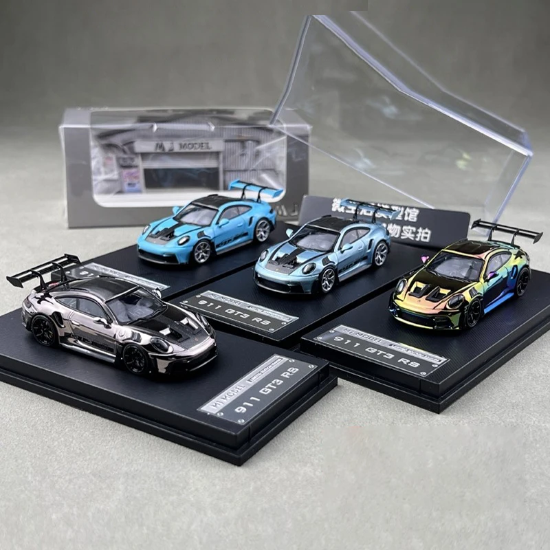 

MJ 1:64 911 GT3 RS легкосплавный автомобиль, литье под давлением и игрушечный транспорт, модель автомобиля, миниатюрная масштабная модель автомобиля, игрушки для детей