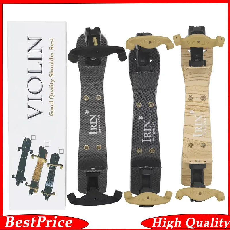 Violine Schulterstütze Aluminiumlegierung Violine Schulterstütze Schwarz Gepolstert für 4/4 3/4 1/2 1/4 1/8 Violine Teile & Zubehör