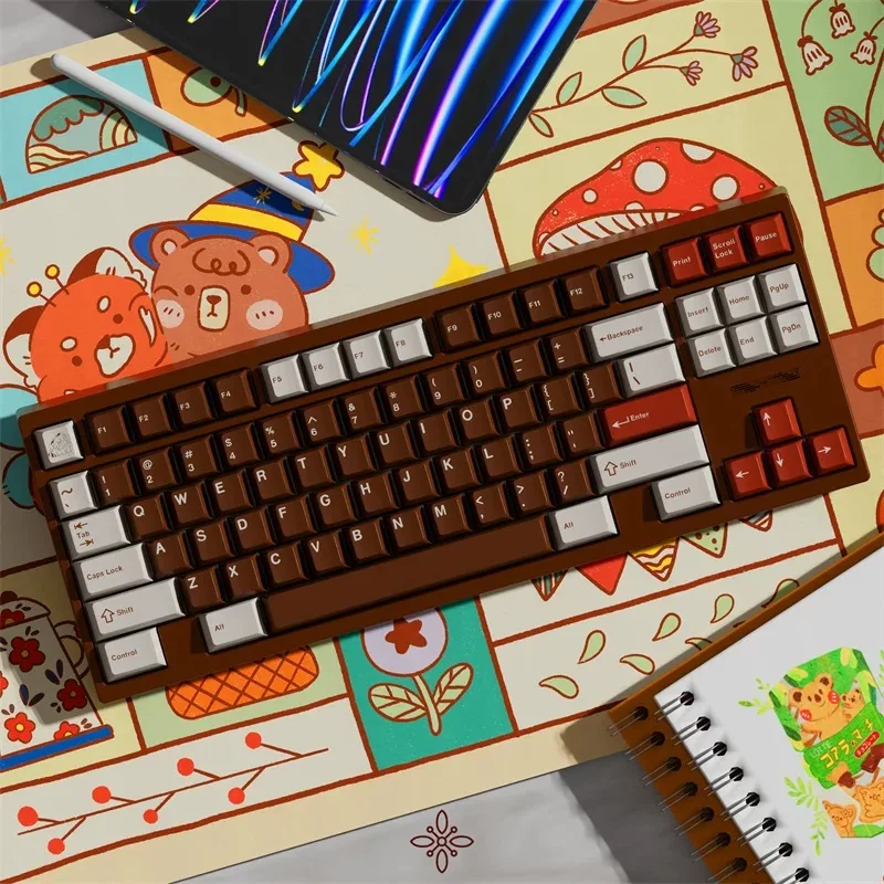 Keycap Bahan PBT Sublimasi Keycap Asli Pancoon Red Panda Original