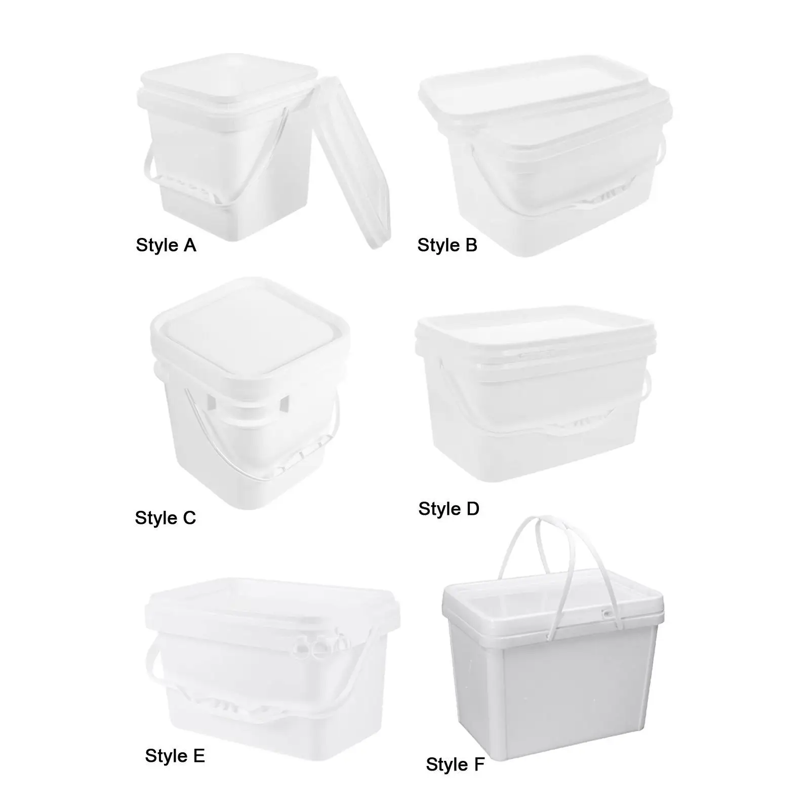 Paint Pail Sturdy with Lid Handy Paint Bucket for Coating Projects Repairs