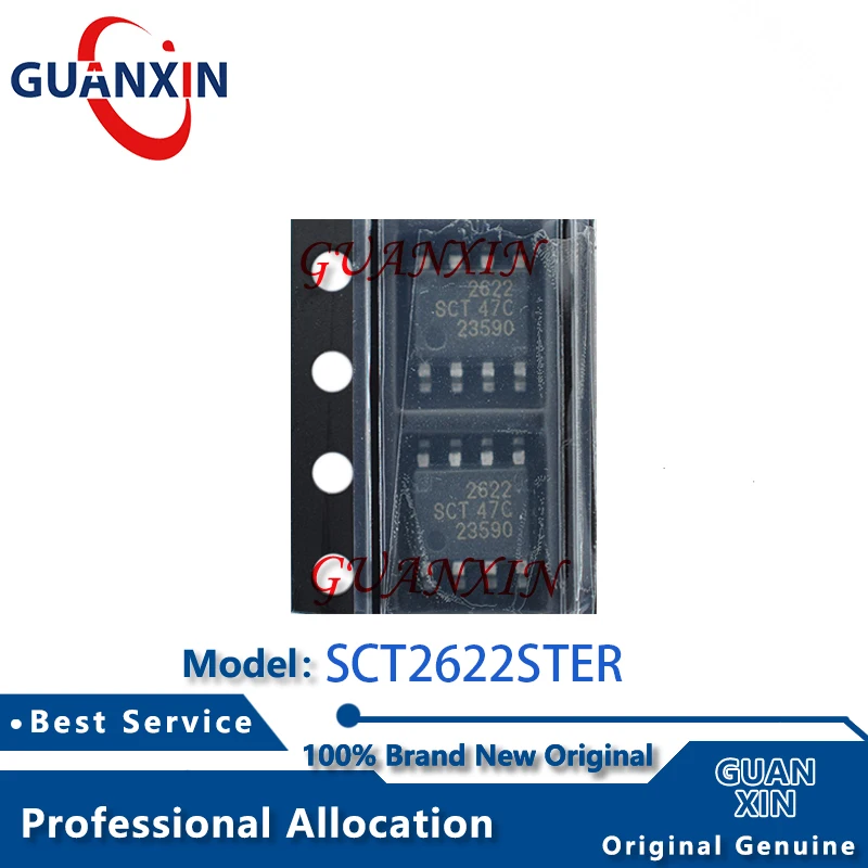 100% Nuevo, Electrónica, 5PCS/10PCS SCT2622STER ESOP-8L, Marcado 2622 SCT2622