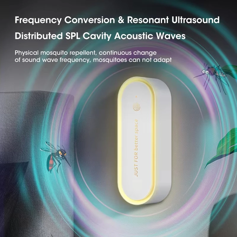 

Ультразвуковая лампа-отпугиватель вредителей с ночником для помещений, уничтожитель комаров (вилка стандарта США)