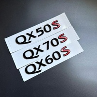 1pcs 3D ABS for Infiniti Car Emblem Rear Trunk Decals Badge Sticker Decal QX50S QX60S QX70S QX70 Accessories