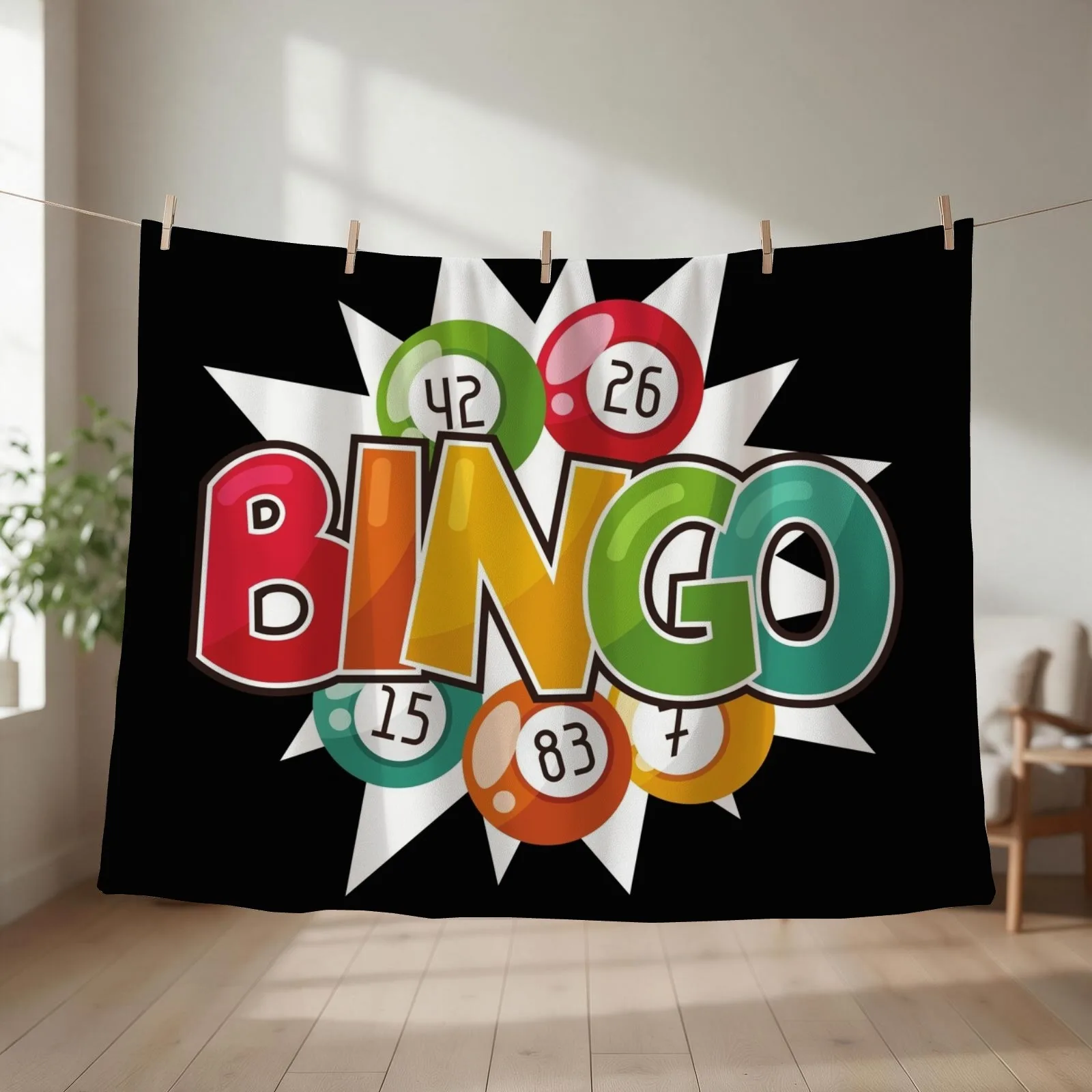 Best Play Bingo Throw Blanket Blankets For Sofas anime funny gift Blankets For Bed Blankets