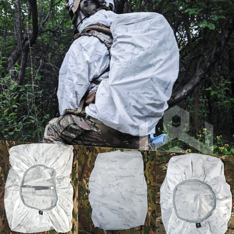 MCAP Traje de lluvia táctico chaqueta pantalón funda mochila - imagen 4