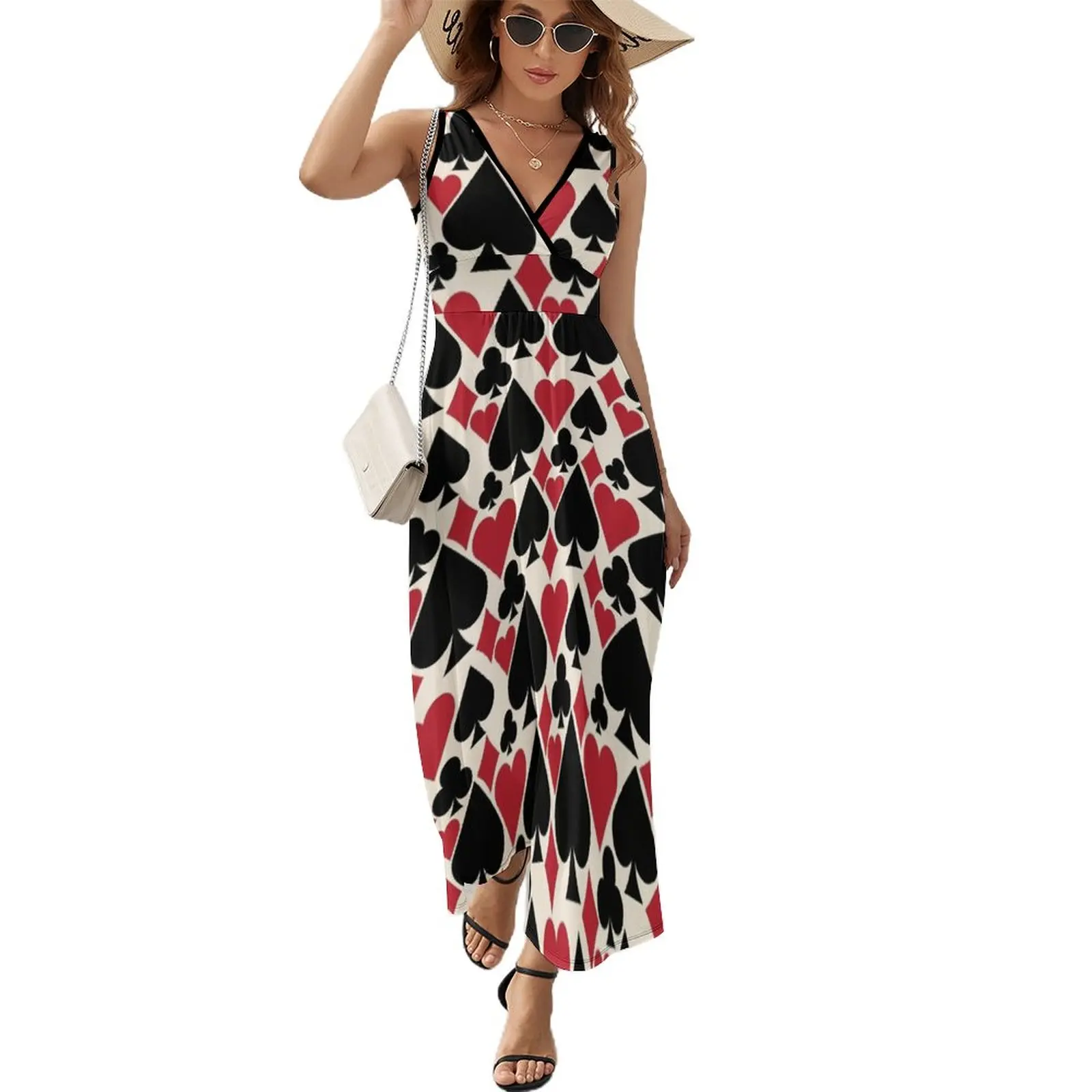 Casino Fun Sleeveless Dress women's luxury party dress Long dresses wedding guest dress 2023