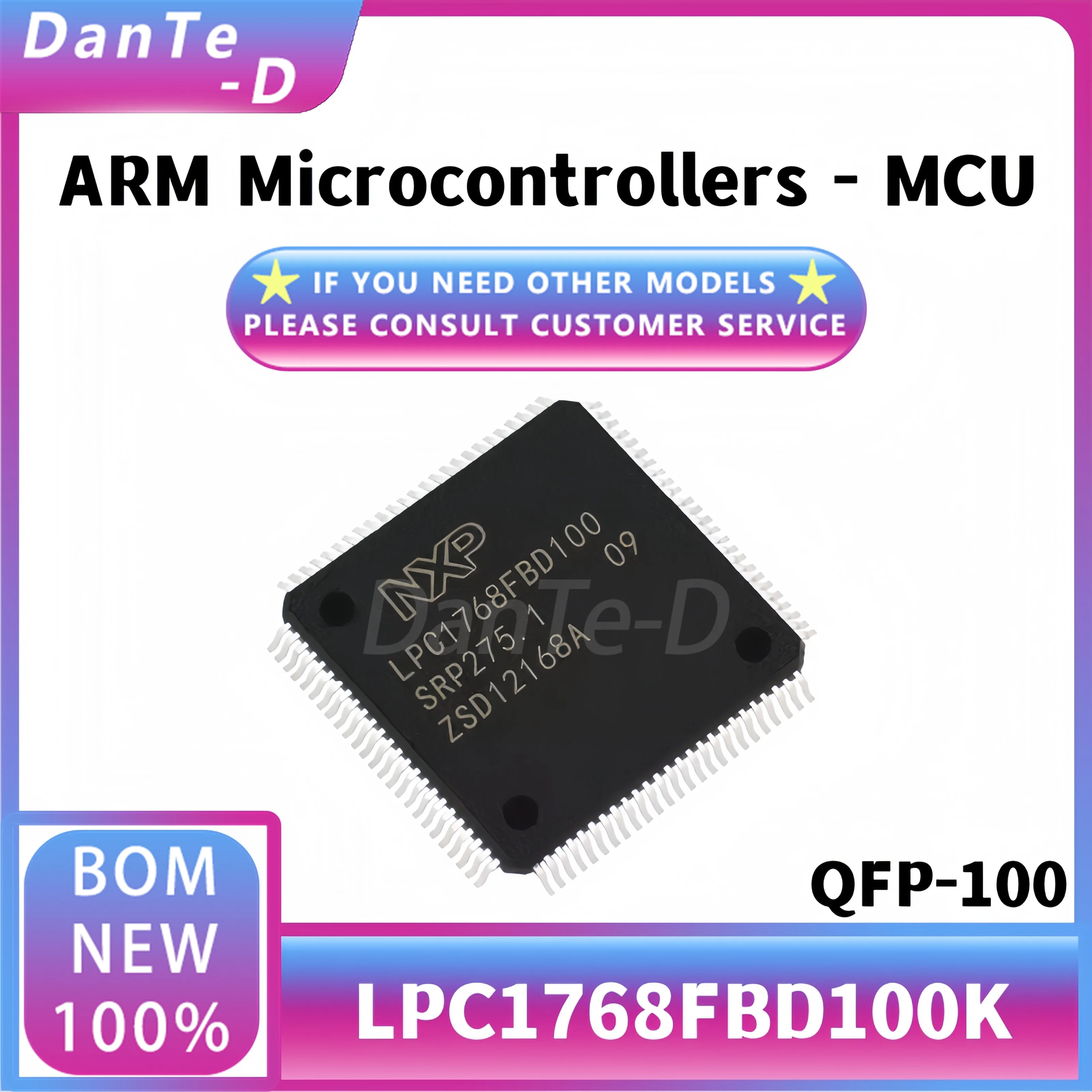 LPC1768FBD100K LPC1768FBD100 QFP-100 ARM микроконтроллер-MCU новый оригинальный