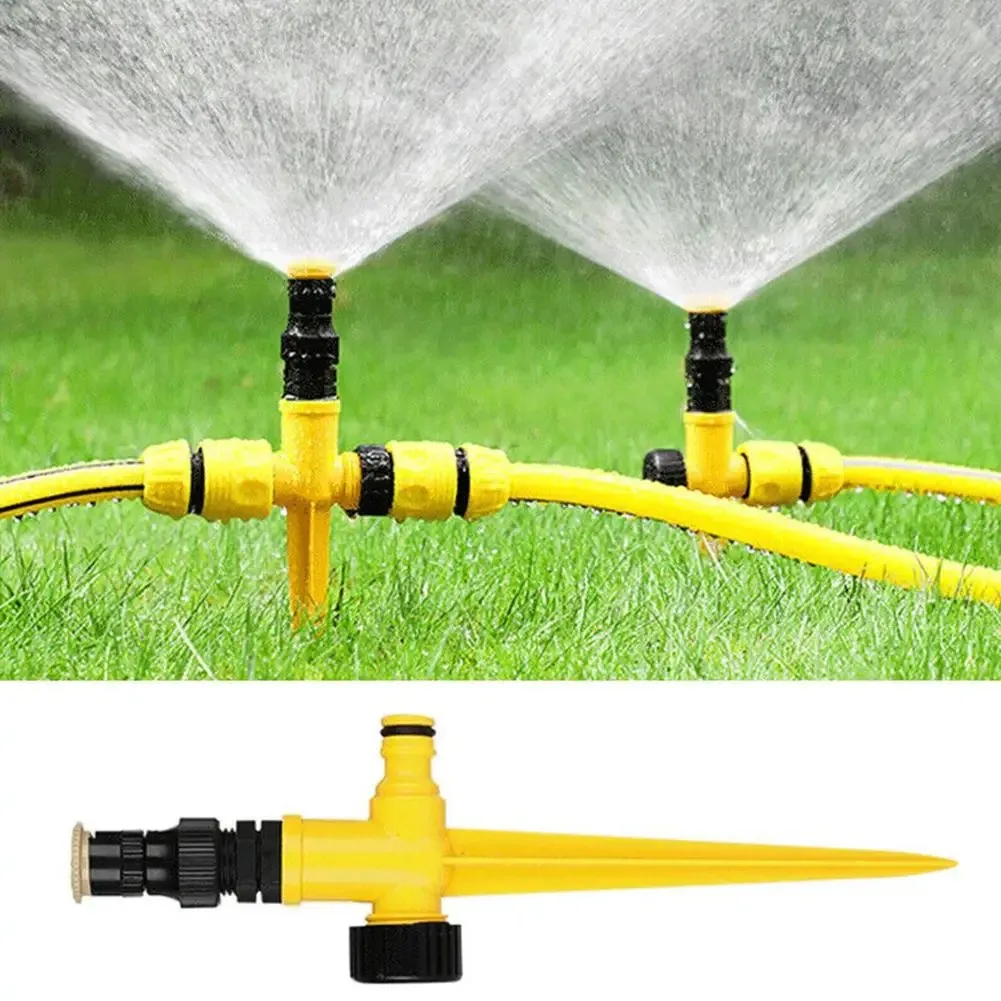 360 ° Automatischer Sprinkler, rotierendes Garten-Rasenbewässerungssystem, große Flächenabdeckung, Wassersprinklerdüse, Bewässerungszubehör – Detail 4