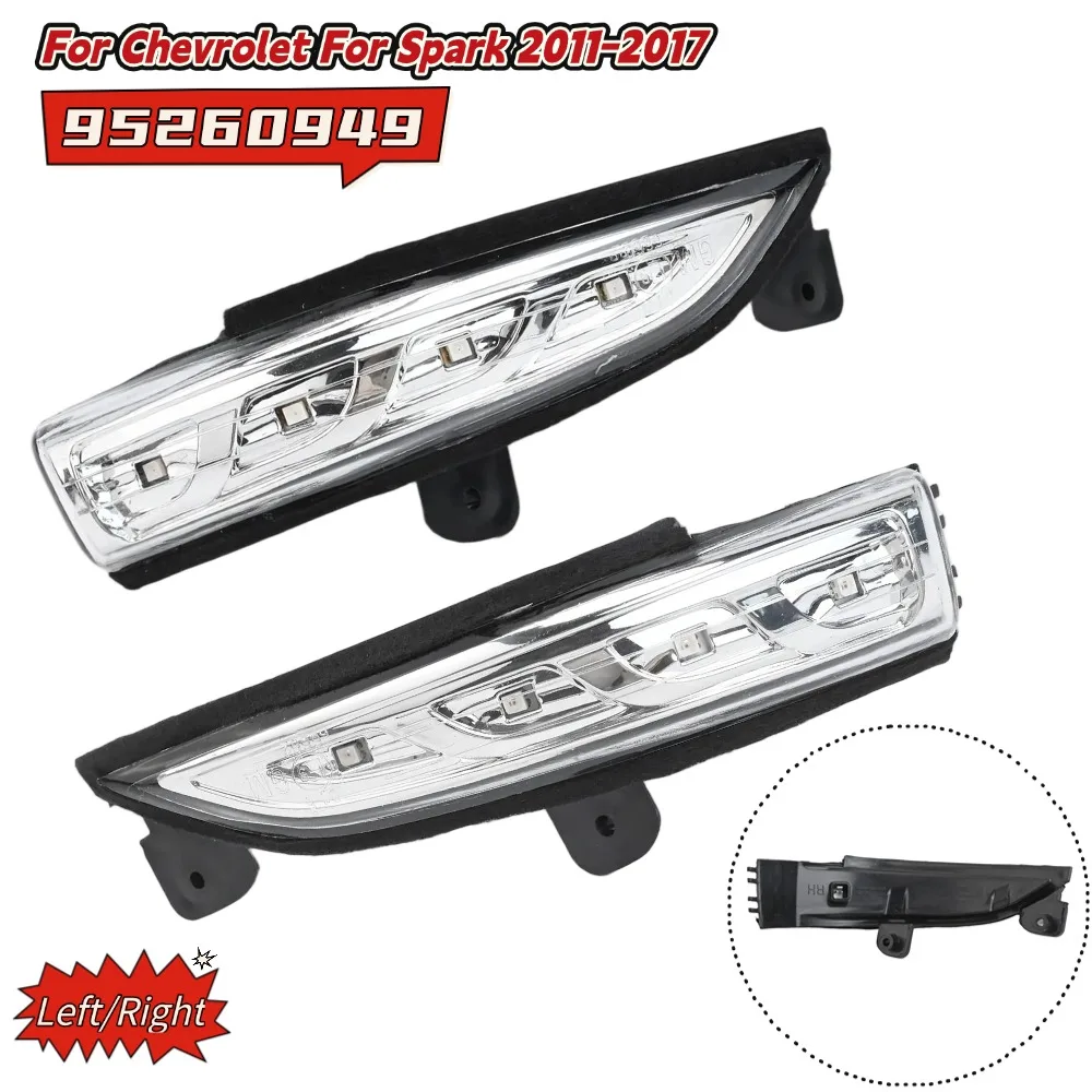 95260949 Luzes de Sinalização Lateral para Espelho Retrovisor Chevrolet Spark 2011-2017 Peça de Reposição para Instalação Exterior Automotiva