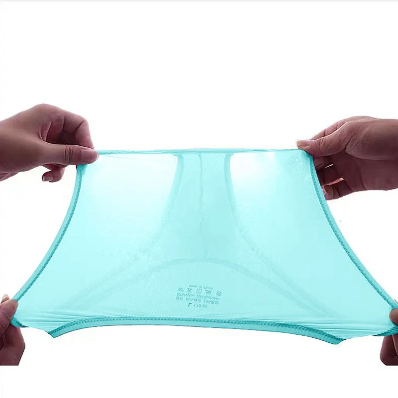 Men's Underwear Delicate Ice Silk Transparent Triangle Panties Personality Low Waist Briefs