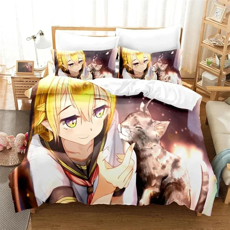 

Anime Monogatari Series Story Shinobu Oshino Bedding Set Boys Girls Twin Queen Size Duvet Cover Pillowcase Bed Kids Adult