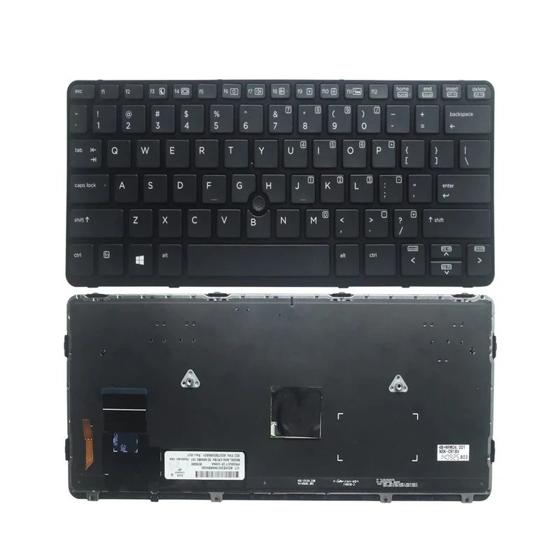 

XIN-Russian-US Backlight Laptop Keyboard For HP Elitebook 820 G1 820 G2 720 G1 720 G2 725 G1 725 G2 with Backlit with pointer