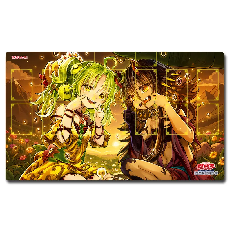 Yugioh Trap Trick Play Mat Traptrix Yu-Gi-Oh! TCG OCG Trading Card Games Mat Duel Plate Rubber Card Mat Mouse Pad view 5