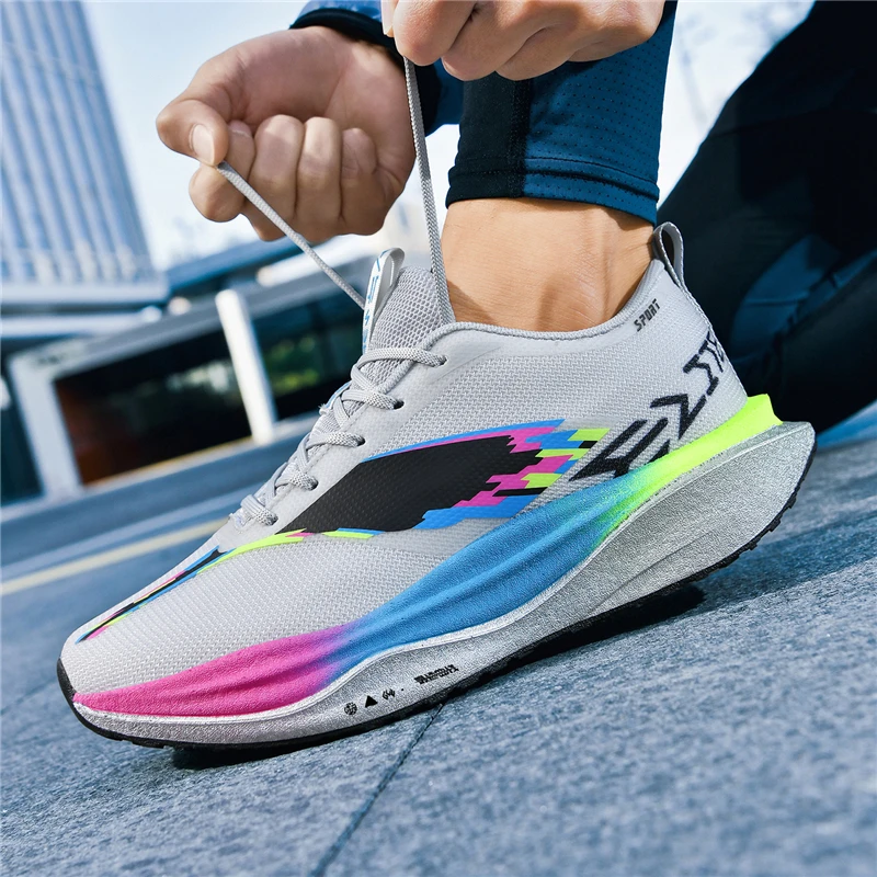 Running Shoes Men Carbon Board Marathon Speciality Sports Walking Breathable Lightweight Women's Comfortable Athletic Sneakers
