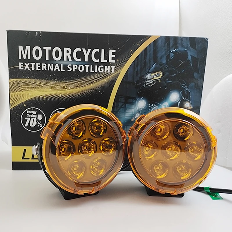 

Motorcycle External Fog Light headlight 4.5 Inch White Yellow LED Driving Lights For Motorbike BMW R1200GS F800GS Spotlights
