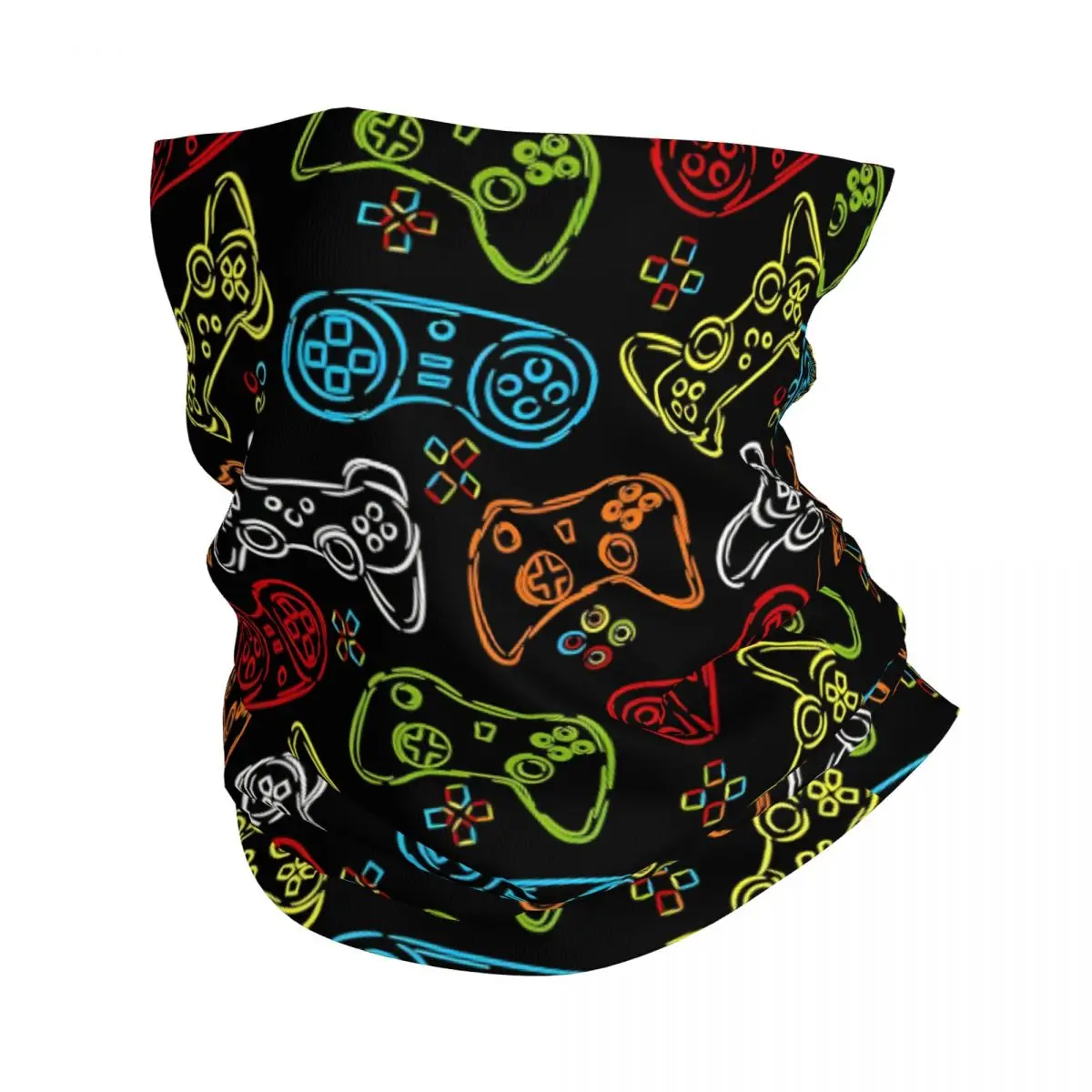 Game Controllers Thin Bandana Neck Gaiter Wrap Scarf Headband Neck Cover