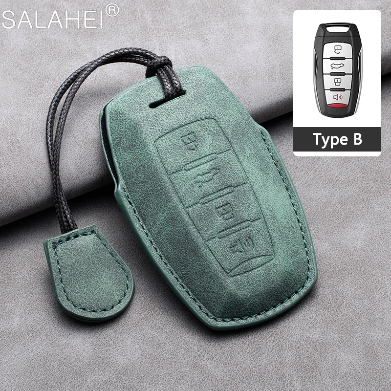 

New Sheepskin Car Remote Key Case Cover Shell Protector Fob Keyless For Great Wall Haval/Hover H6 H7 H4 H9 F5 F7 H2S Accessories