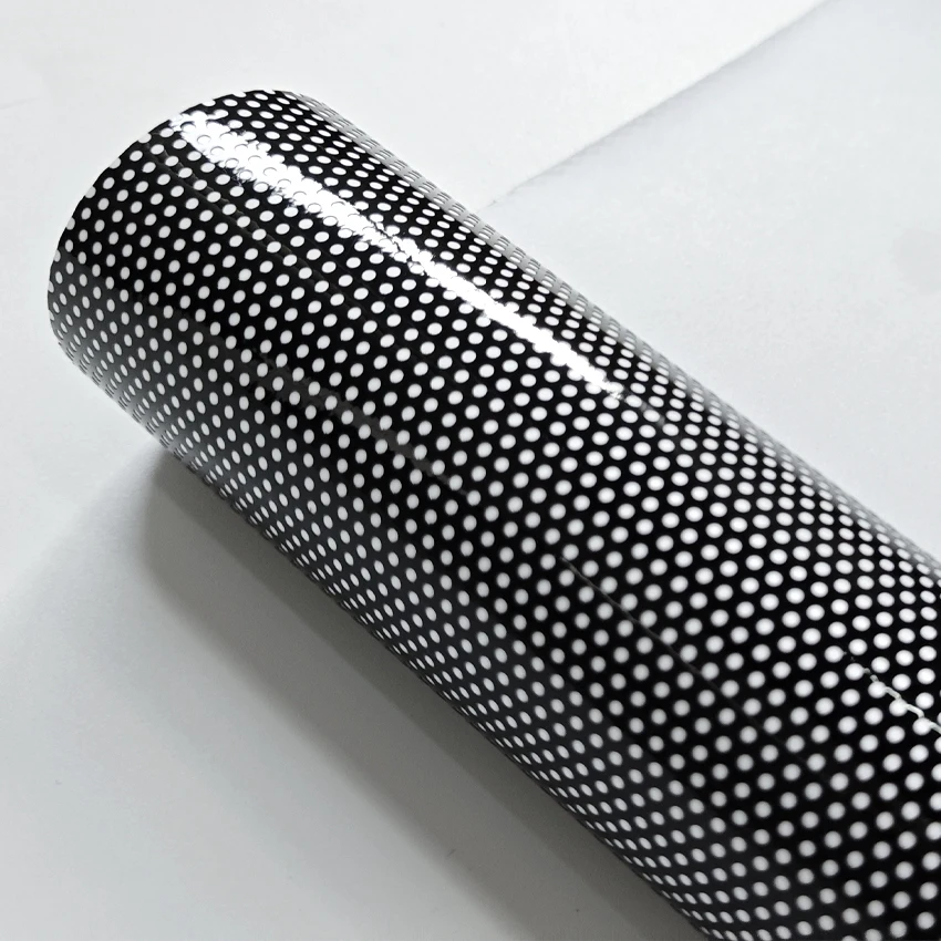 Car Headlight Sticker Perforated Vinyl Wrap Waterproof Anti-scratch Sticker with Adhesive Diy Protective Film Auto Accessories