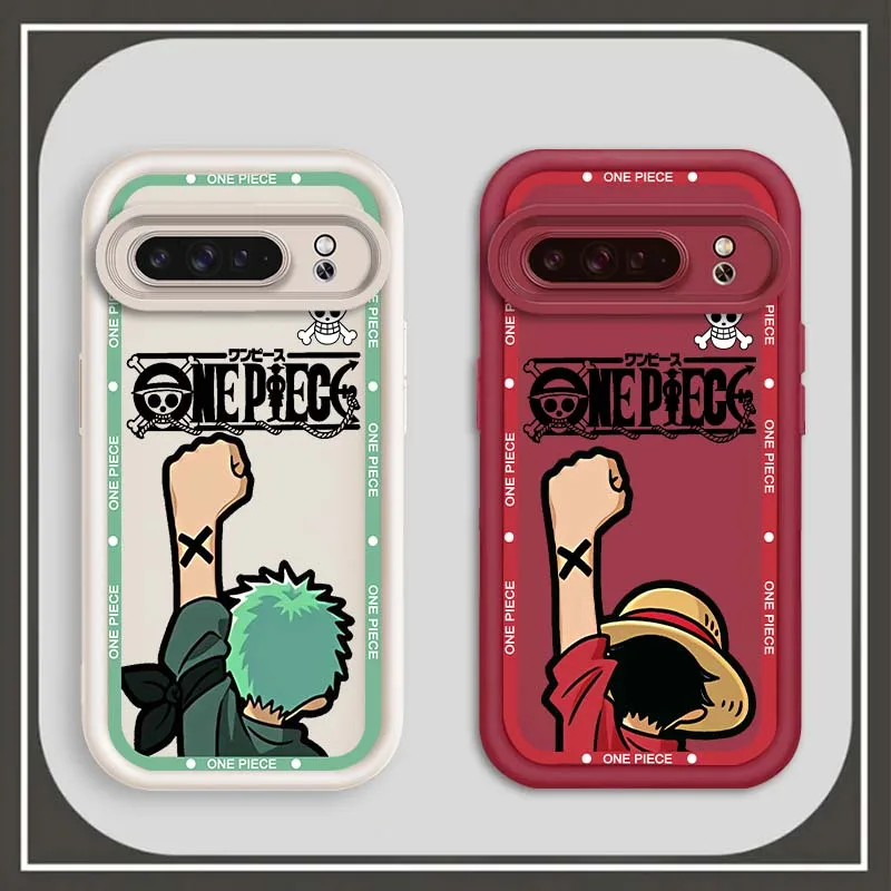 

One Piece Roronoa Zoro For Google Pixel 9 8A 8 7 7A Pro XL 5G Eye Ladder Phone Case Soft TPU Shockproof Cover
