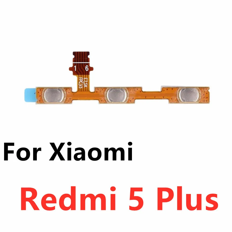 Power Volume Button On Off Button Flex Cable For Xiaomi Redmi 3X 3 3S 4X 4A 5 Plus Note 5 5A 2 4 3 Pro Special Edition 4X Global