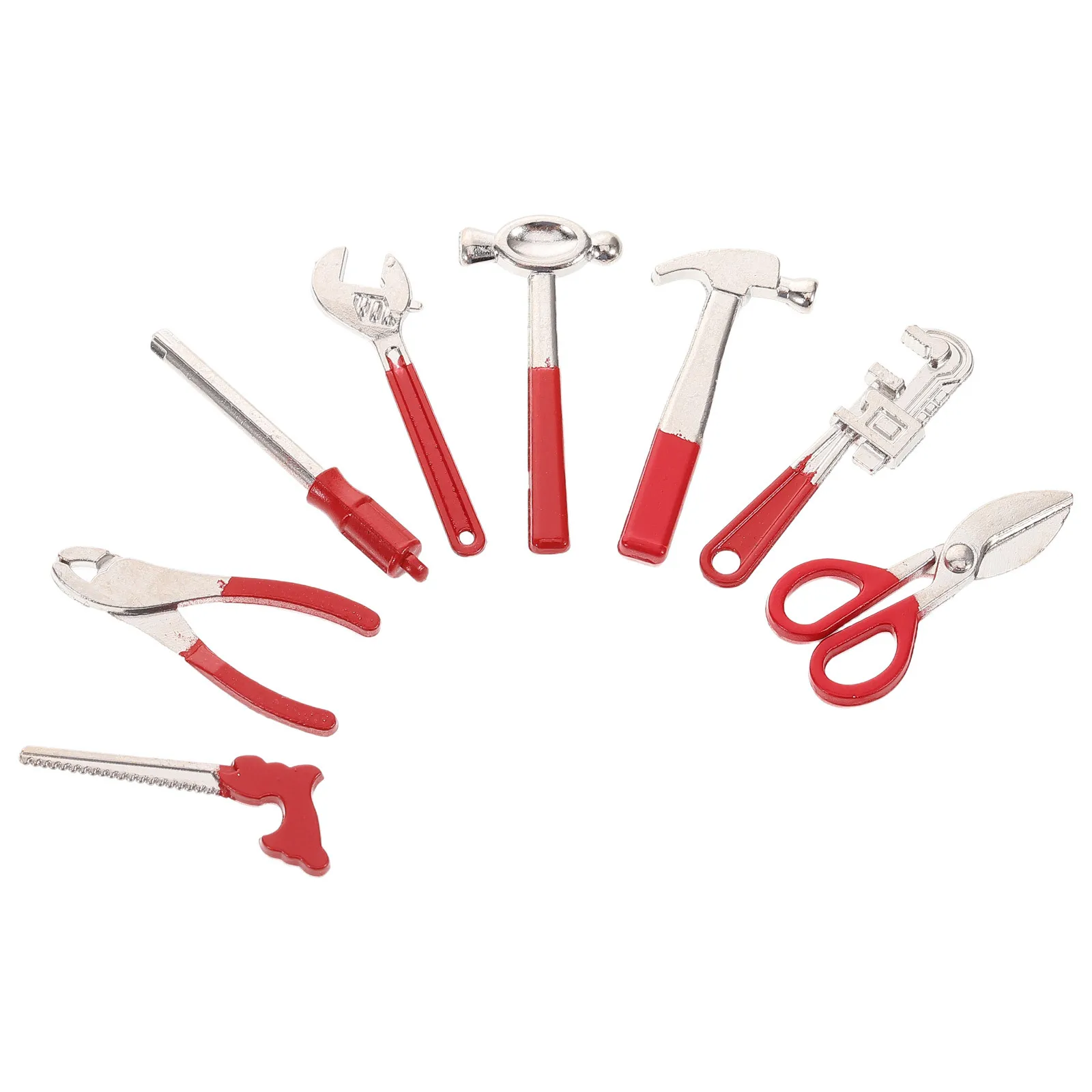 8 pièces Mini maison de poupée ensemble d'outils utilisation polyvalente collecteurs délice artisanat détaillé bricolage scènes Mini meubles pour maison de poupée