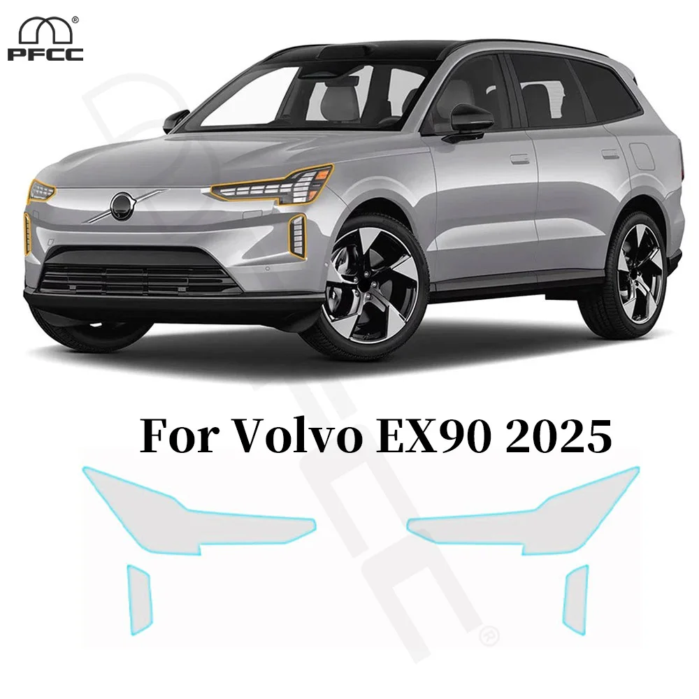 

Headlight Rearview Film B C Pillar TPU Paint Protection Film For Volvo EX90 2025 Pre-cut PPF Clear Bra Anti-scratch Resistant
