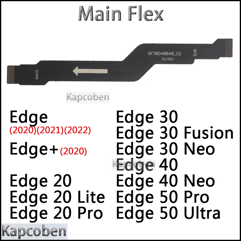 

Main Board Flex for Motorola Moto Edge 40 50 20 30 Lite Pro Fusion Neo Ultra Plus 2021 2022 2020 Motherboard Connector Cable