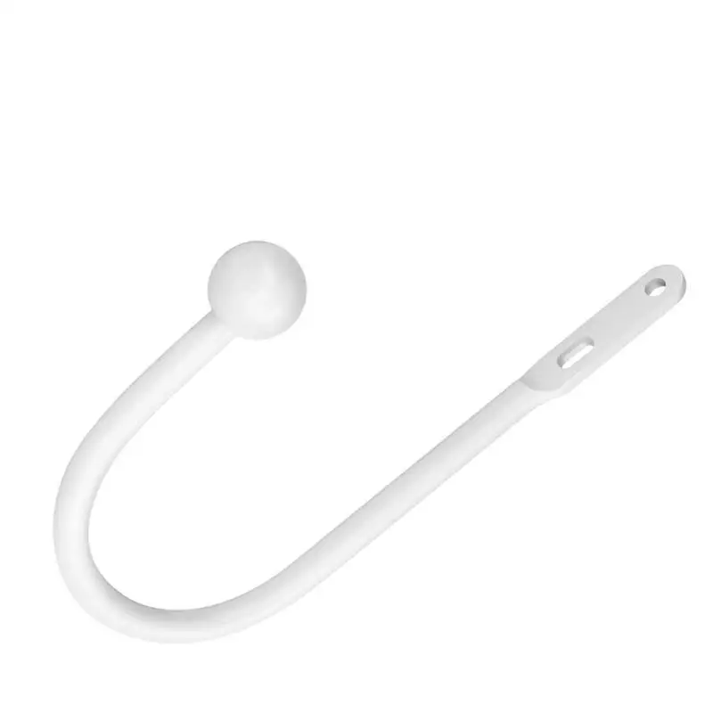 652F 2/4pcs Metal Curtain Side Holders Wall Mounted Tieback Hook Decorative Drapery Holdbacks Metal Tie Backs Easy to Use - view 5
