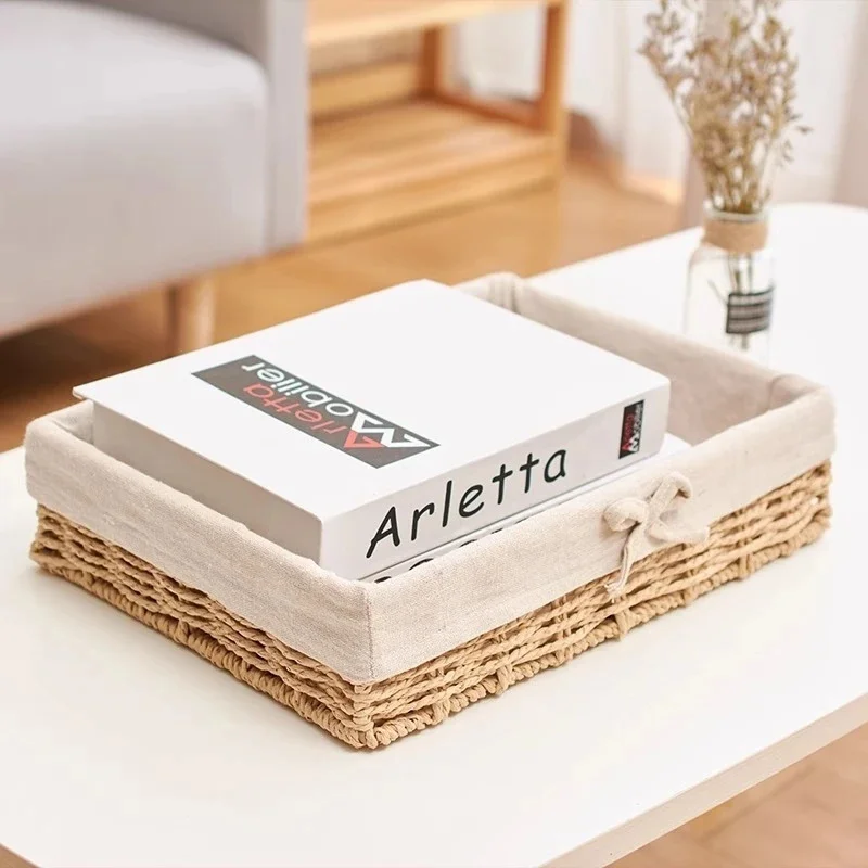 

Sundries Organization Cosmetics Snack Storage Box Ins Storage Basket Desktop Decorative Container Home Organizer Supplies