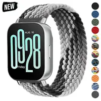 Braided Strap For Redmi Watch 5/3 lite Solo Loop Band For Redmi Watch 5/3 Active Nylon Wristband Braided Elastic Weave Bracelet