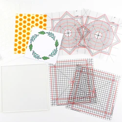 Photopolymer Grip Mat Fit For Stamp Positioning Tool Sticky Mats To Hold Cardstock in Place When Crafting 4.75x6/6x6/6.5x8.5inch