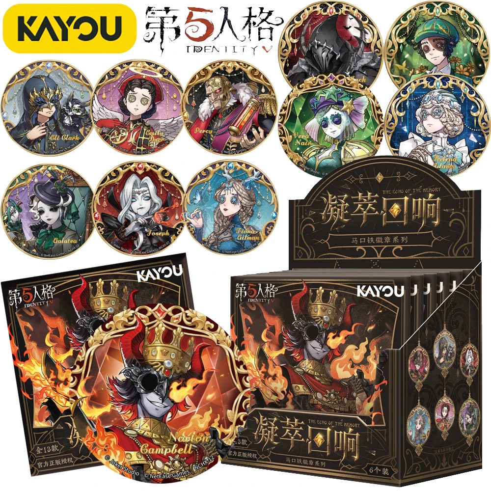 

New Genuine KAYOU Identity V Exquisite Theme Badge for Fans Emily Dyer Fiona Gilman Game Character Creative Brooch Accessories