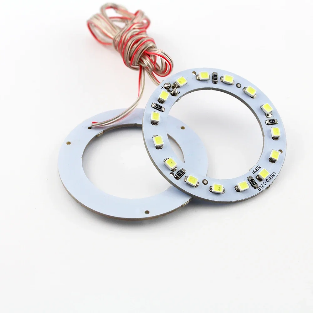 YM E-Bright!! 2Pcs(1pair) Angel Eye 1210 40MM 50MM 60MM 70MM 80MM 90MM 100MM 110MM 120MM 130MM Headlight Halo Ring 12V For Cars