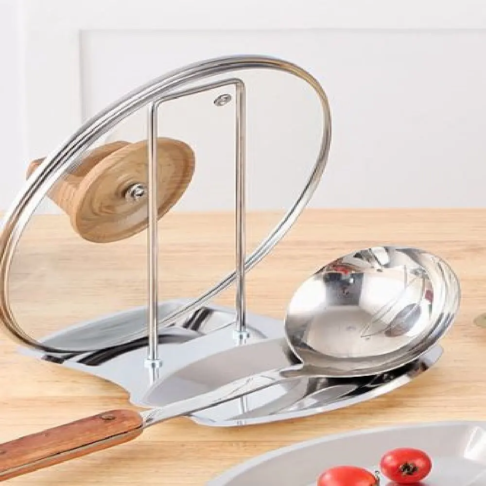 Edelstahl-Topfdeckelhalter Küchen-Aufbewahrungsregal für Utensilien und Geschirr Multifunktionaler Organizer für den Hausgebrauch – Detail 6