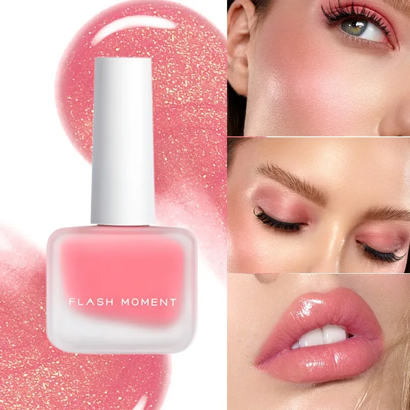 Free Shiping Moisturizing Liquid Blush Waterproof Natural Brighten Contour Blusher Makeup Dizzy Coloring Face Pigment Blushe New